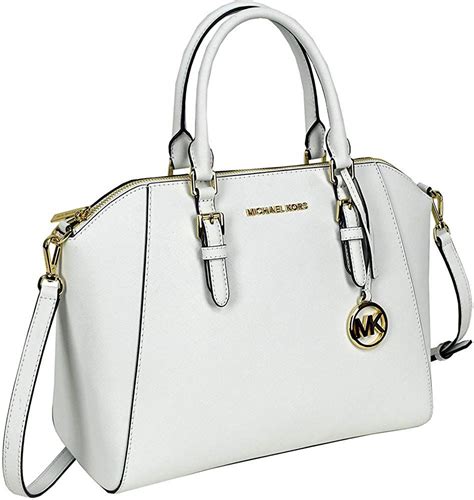 michael kors ciara tote white|Amazon.com: Michael Kors Ciara.